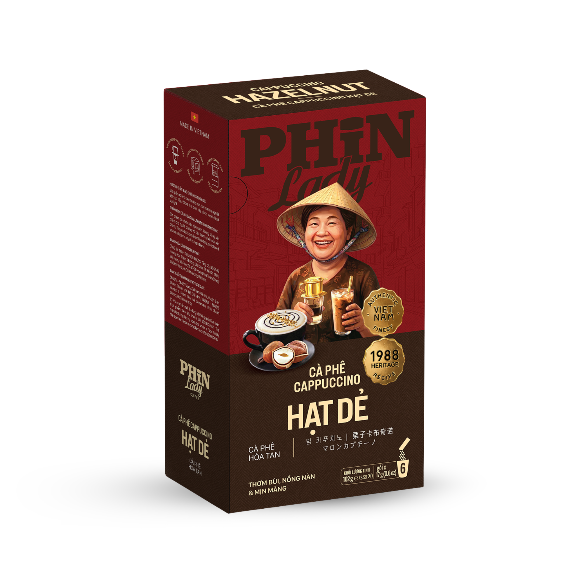 Hazelnut Cappuccino (6 packs)