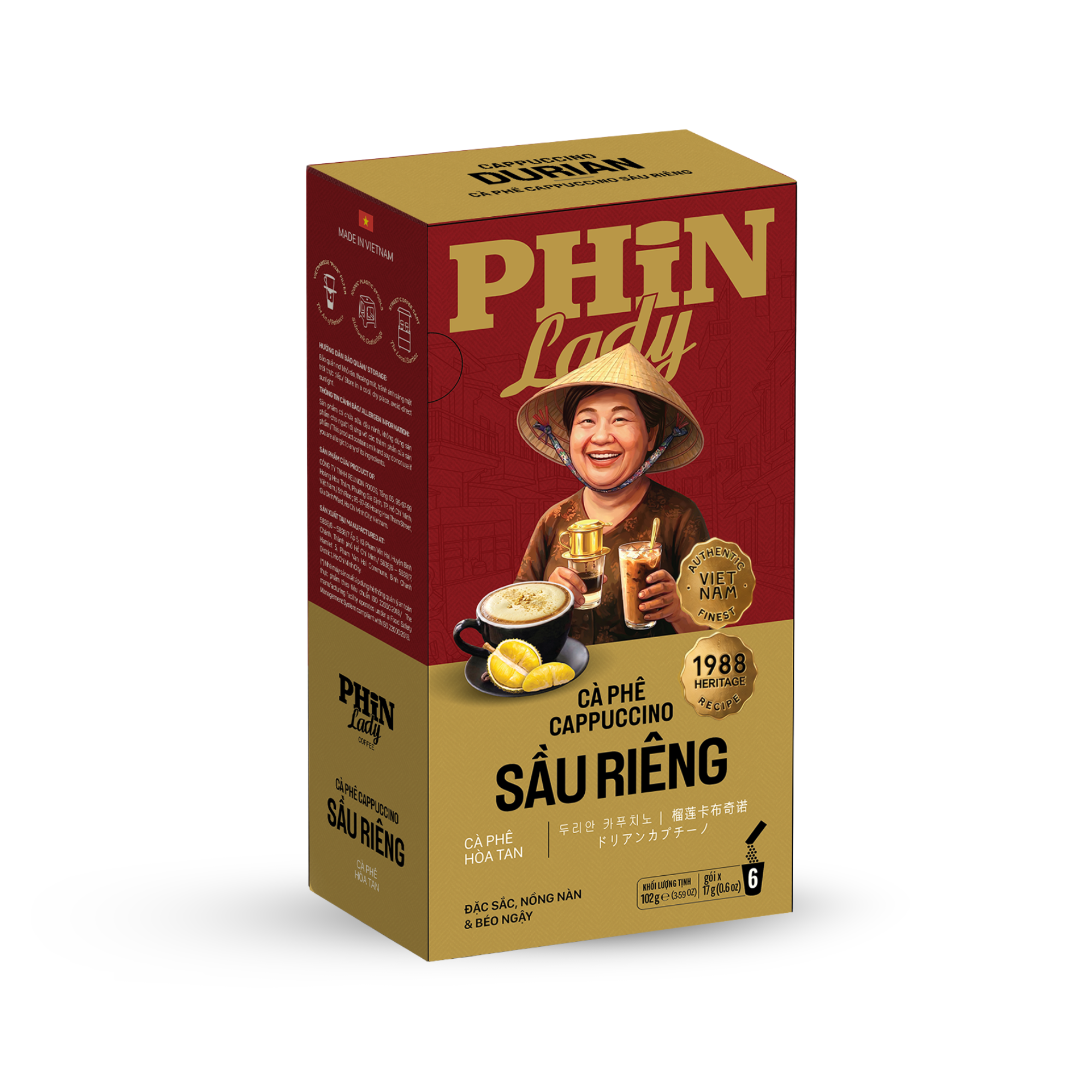 Durian Cappuccino (6 packs)